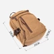 Рюкзак мужской тканевый 8 л вмещает формат А4 Vintage leather-20603 Хаки - изображение 7