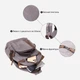 Рюкзак мужской тканевый 8 л вмещает формат А4 Vintage leather-20601 Серый - изображение 8