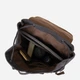 Рюкзак мужской тканевый 19 л вмещает формат А4 Vintage leather-20608 Черный - изображение 4