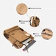 Рюкзак мужской тканевый 20 л вмещает формат А4 Vintage leather-20614 Коричневый - изображение 9