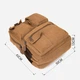Рюкзак мужской тканевый 18 л Vintage leather-20619 Коричневый - изображение 7