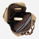 Рюкзак мужской тканевый 18 л вмещает формат А4 Vintage leather-20620 Зеленый - изображение 6