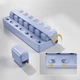 Таблетница органайзер Lesko ZS-POZ7 Light Blue для таблеток 7 ячеек на 7 дней - изображение 2