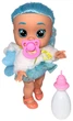 Лялька пупс Baby Lovely 26 см що говорить плаче та сміється з довгим блакитним волоссям із соскою та пляшечкою - зображення 3