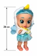 Лялька пупс Baby Lovely 26 см що говорить плаче та сміється з довгим блакитним волоссям із соскою та пляшечкою - зображення 5