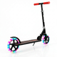 Самокат двухколесный складной с светящимися колесами 200мм Scooter Stripe 2017 Black-Red - изображение 3