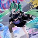 Коллекционная аниме-фигурка Sega Miku Hatsune "Punk!" / Мику Хацуне "Панк!", 20 см - изображение 3