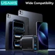 Ładowarka sieciowa do Usams US-CC330 T70 2xUSB-A + 2xUSB-C 40W GaN Fast Charger Black (CC330TC01) - obraz 5