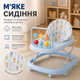 Многофункциональные детские ходунки, регулируемые по высоте, с игровой панелью, поворотными колесами, мягким сиденьем, складной конструкцией, для обучения ходьбе детей от 6 месяцев, голубые - изображение 7