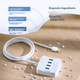 Концентратор USB SAMZHE 3.0 4 порти, 1.5м, HUB01 - зображення 6