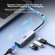 Хаб UNITEK H205A USB-Ethernet 100 Мбіт/с, 3 порти - зображення 6