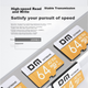 Карта пам'яті DM Daimai 64 ГБ TF (MicroSD), золота карта, A2 V30, сумісна з ігровими телефонами, відеореєстраторами, камерами спостереження, кількома пристроями, високошвидкісна внутрішня карта пам'яті - зображення 4