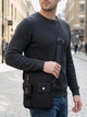 Сумка планшет через плечо мужская Vintage leather-20660 Черная - изображение 2