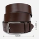 Ремень мужской из натуральной кожи Vintage leather-20726 123 см Коричневый - изображение 5