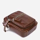 Сумка на пояс бананка мужская из натуральная кожи Vintage leather-20478 Коричневая - изображение 6