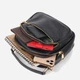 Сумка багет седло женская из натуральная кожи Vintage leather-20688 Черная - изображение 7