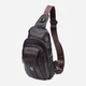 Сумка слинг через плечо мужская из натуральная кожи Vintage leather-21306 Коричневая - изображение 1