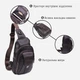 Сумка слинг через плечо мужская из натуральная кожи Vintage leather-21306 Коричневая - изображение 5
