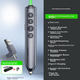 Указка NORWII N10s Pro лазерная зеленая, Bluetooth, для презентаций - изображение 4