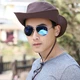 Сонячний капелюх GLO-STORY для чоловіків, капелюх рибалки для активного відпочинку, сітчастий сонячний капелюх MMZ824248 кавовий - изображение 8