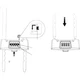 Замок навесной IGear U-образный кодовый 4-значный офисный черный - изображение 2