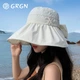 Женская солнцезащитная шляпа GRGN, шляпа с козырьком, шляпа от солнца, рыбацкая шляпа, кепка с козырьком, летняя шляпа для защиты лица от УФ-излучения для активного отдыха на открытом воздухе. - изображение 5