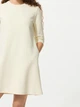 Платье короткое осеннее женское Uniqlo 95376461 M Молочное (1159948635) - изображение 2