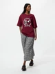 Футболка хлопковая мужская Uniqlo 318228434 S Бордовая с принтом (1159981838) - изображение 3