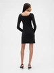Платье короткое осеннее женское GAP 852912537 L Черное (1160099014) - изображение 2
