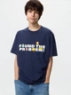 Футболка бавовняна жіноча Uniqlo 815658139 L Синя з принтом (1160134340) - зображення 12