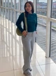 Лонгслив длинный женский Uniqlo 652251550 S Зеленый (1160154692) - изображение 7