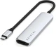 Хаб Satechi 4-in-1 USB-C Slim Multiport Adapter 4K Silver - зображення 1