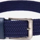 Ремень мужской тканевый Vintage leather-20520 100 см Синий - изображение 4