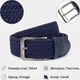 Ремень мужской тканевый Vintage leather-20520 100 см Синий - изображение 12