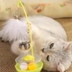 Игрушка дразнилка для кошек котят трек неваляшка с перьями кошачьей мятой 25*9см - изображение 4