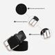 Ремень мужской тканевый Vintage 100 см Черный (leather-20521) - изображение 6