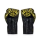 Боксерские перчатки Fairtex натуральная кожа 16 унций черные - изображение 6