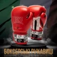 Боксерські рукавиці Leone натуральна шкіра 14 oz червоні з бинтами 4 м - зображення 2