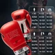 Боксерські рукавиці Leone натуральна шкіра 14 oz червоні з бинтами 4 м - зображення 10