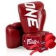 Боксерские перчатки Fairtex натуральная кожа 14 унций красные - изображение 1
