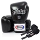 Боксерские перчатки Fairtex натуральная кожа 18 унций черные. - изображение 1