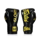 Боксерские перчатки Fairtex натуральная кожа 16 унций черные с бинтами. - изображение 6