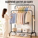Вешалка напольная для одежды Double Pole Hanger 150 х 110 х 57 см (TW-608) Черный - изображение 12