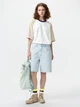 Джинсовые шорты женские Uniqlo 353198626 26 Голубые (1159957235) - изображение 2