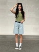 Джинсовые шорты женские Uniqlo 353198626 28 Голубые (1160137265) - изображение 8