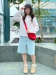 Джинсовые шорты женские Uniqlo 353198626 28 Голубые (1160137265) - изображение 9