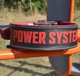 Пояс для важкої атлетики Active Point натуральна шкіра M чорний червоний - зображення 3