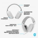 Bluetooth-гарнітура Logitech Zone Vibe 100 Wireless OffWhite (981-001219) Білий - изображение 18