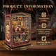 Бук Нук Чарівна студія Інтер'єрний конструктор Magic Studio DIY Wooden Book Nook Kit SQ-54 - изображение 11
