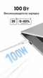 Кабель зарядний Ugreen USB Type-C to Type-C PD 100W 5A QC4.0 1 м Titanium (L502) - зображення 5